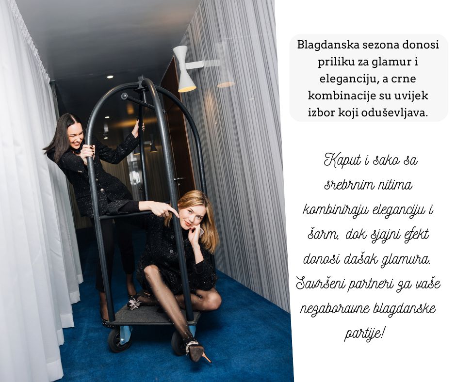 AD twenty party sako i jakna sa srebrnim nitima 