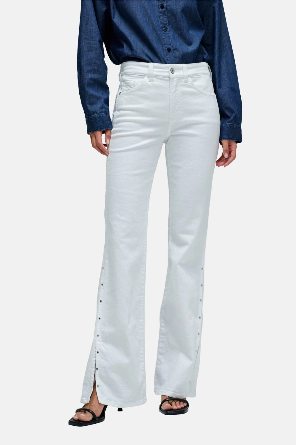 Salsa Jeans bijele flare traperice
