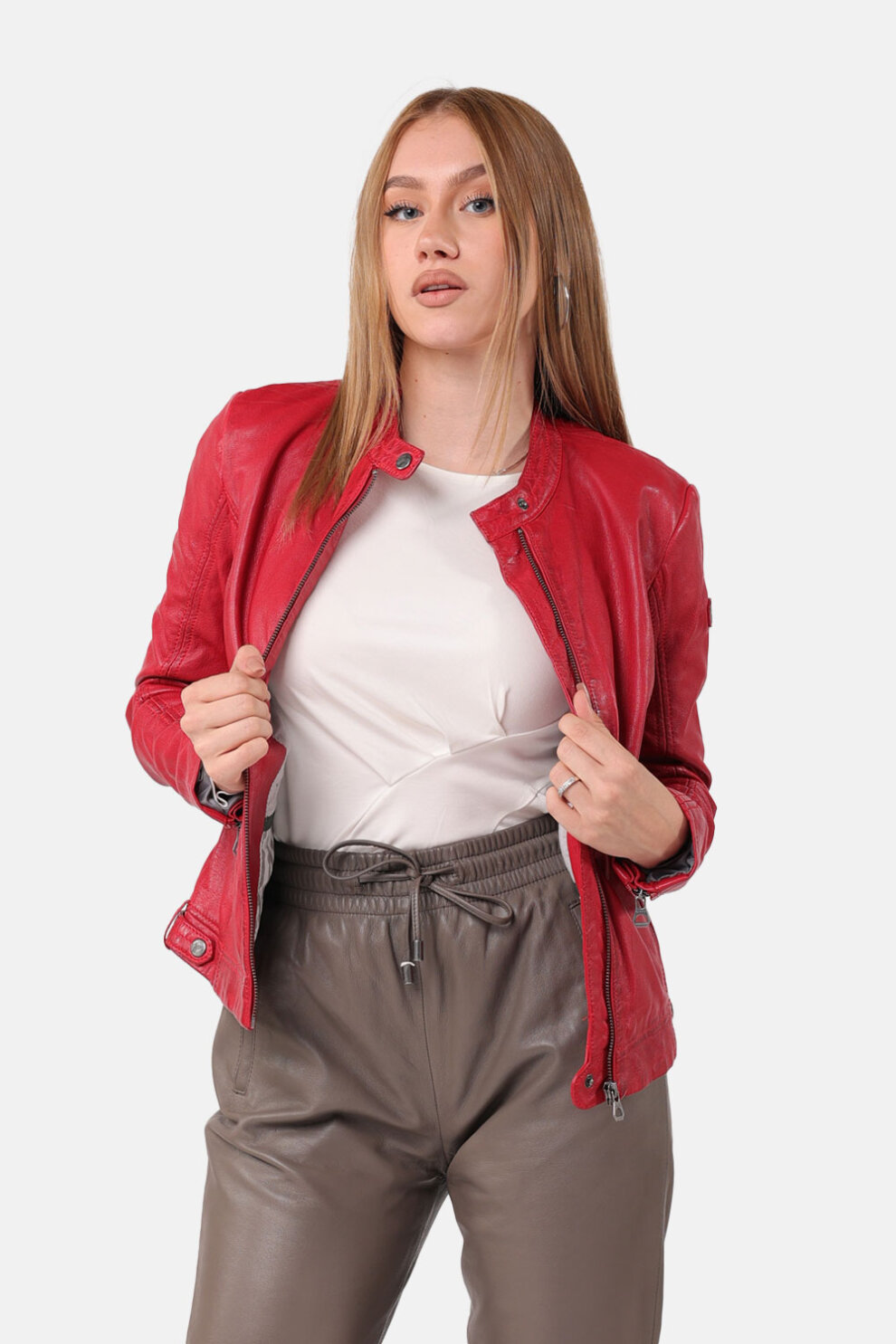 ŽENE - Kožne jakne - Gipsy kožna jakna Joanne - Crvena