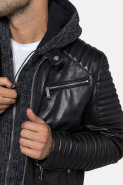 MUŠKARCI - Kožne jakne - Redskins kožna jakna Byron Mojito - Crna