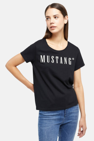 ŽENE - Majice - Mustang majica - Kratki rukav - Crna