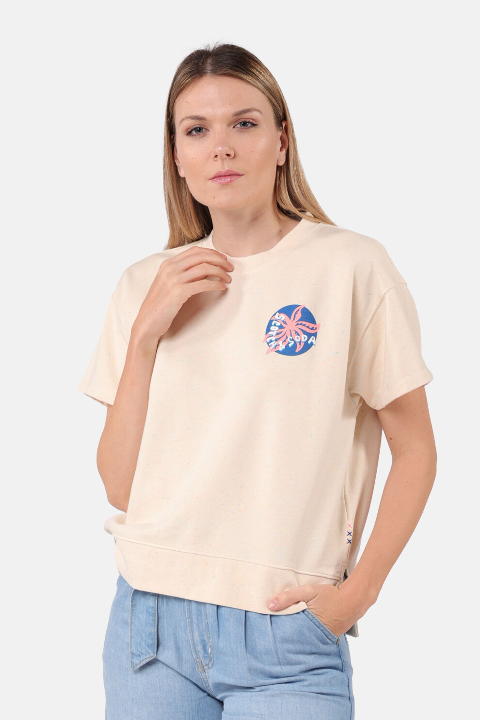 ŽENE - Majice - Scotch & Soda majica - Kratki rukav - Bež
