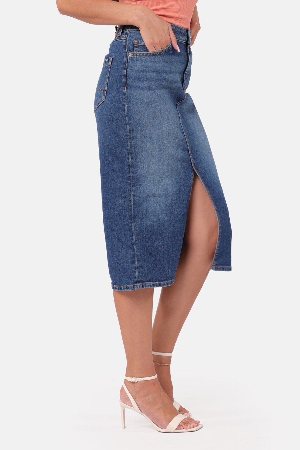 ŽENE - Suknje - Mustang traper suknja - Midi - Plava