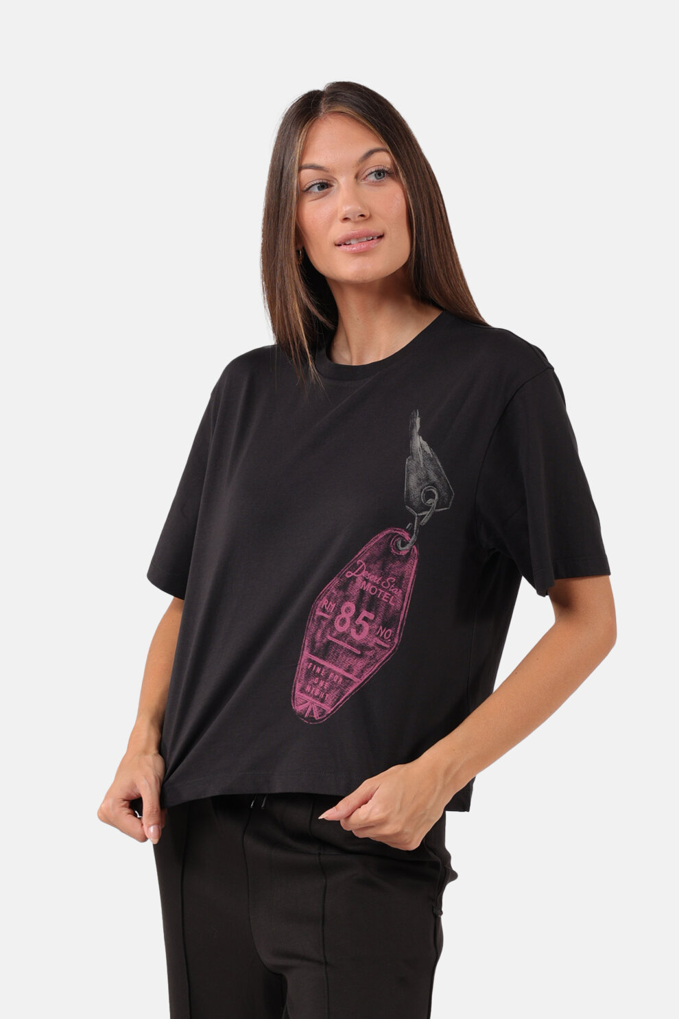 ŽENE - Majice - Scotch & Soda majica - Kratki rukav - Crna
