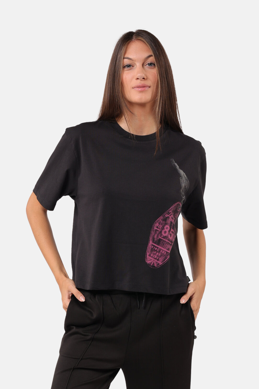 ŽENE - Majice - Scotch & Soda majica - Kratki rukav - Crna