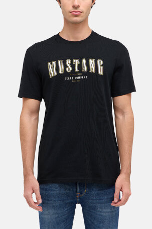 MUŠKARCI - Majice - Mustang majica - Kratki rukavi - Crna