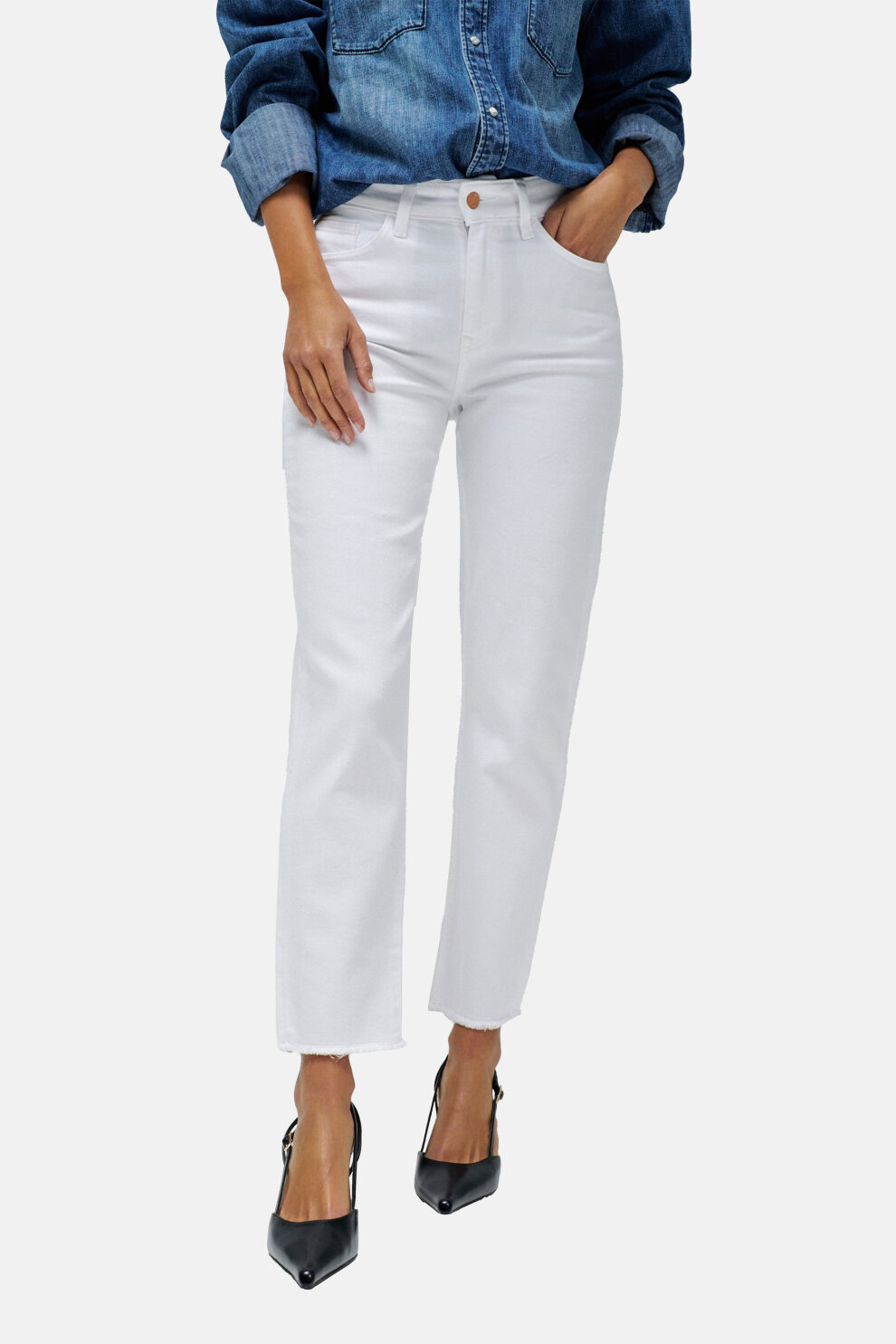 ŽENE - Traperice - Salsa Faith Cropped traperice - Bijela - Straight