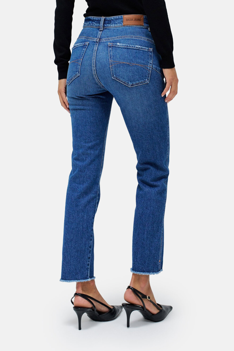 ŽENE - Traperice - Salsa Faith Cropped traperice - Plava - Slim