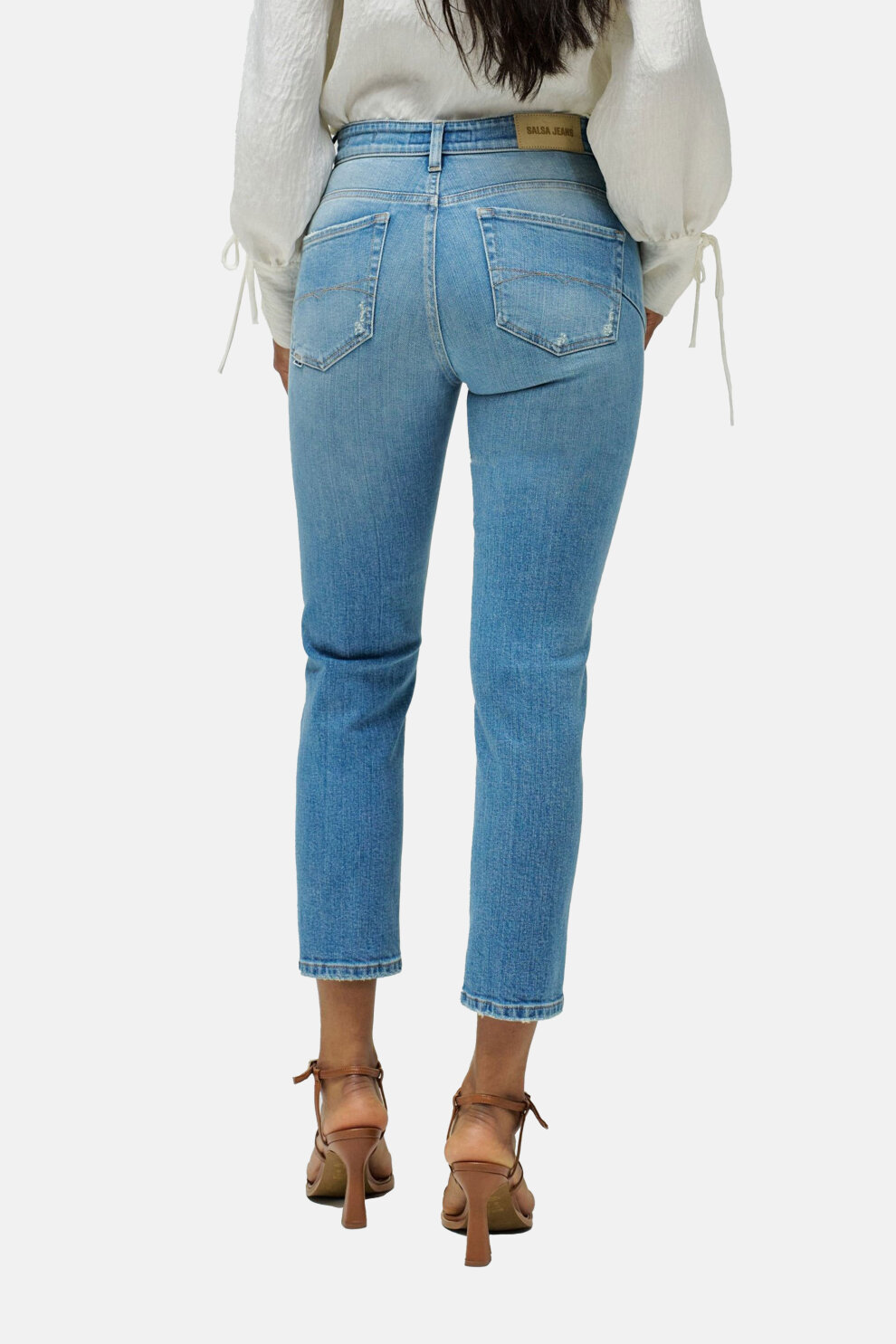 ŽENE - Traperice - Salsa Faith cropped traperice - Plava - Slim