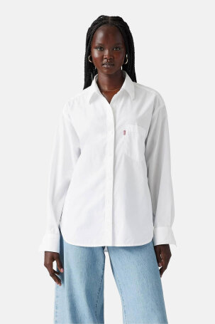 ŽENE - Košulje i bluze - Levi's Harlie Boyfriend košulja - Dugi rukav - Bijela