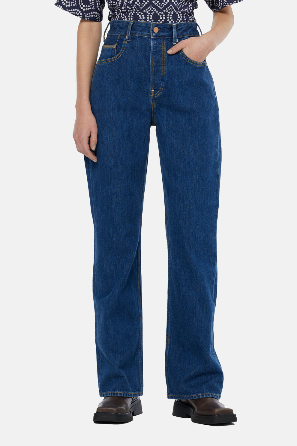 ŽENE - Traperice - Scotch & Soda The Glow bootcut traperice - Plava - Flare