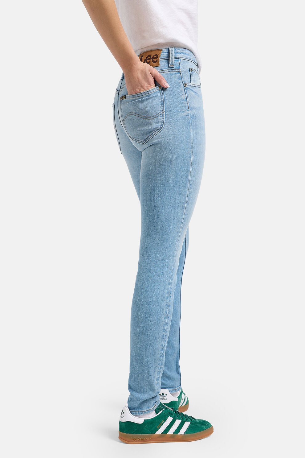 ŽENE - Traperice - Lee Scarlett High traperice - Plava - Skinny