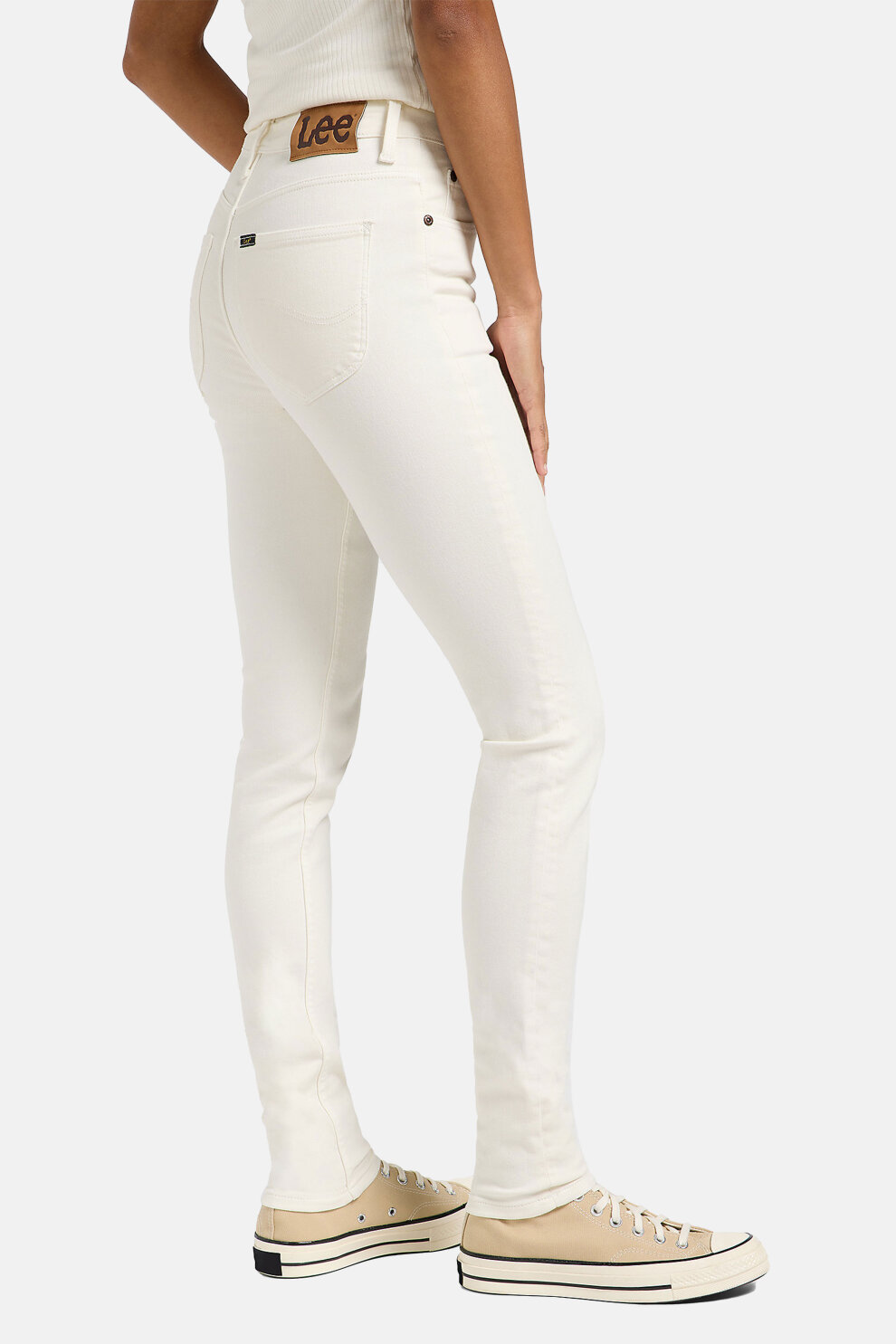 ŽENE - Traperice - Lee Scarlett High traperice - Bež - Skinny