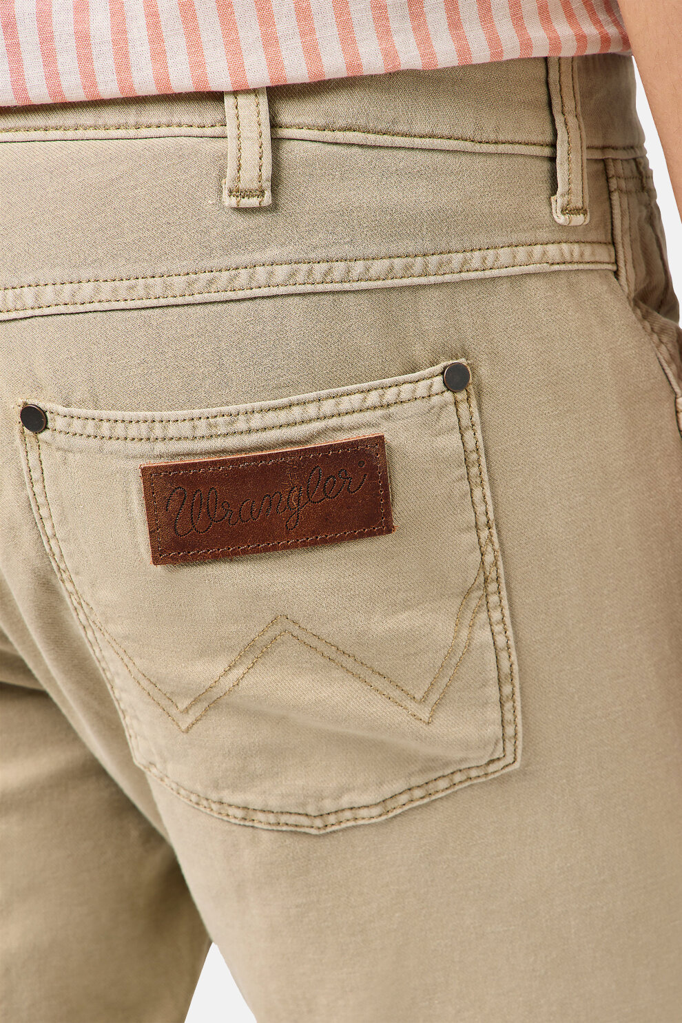 MUŠKARCI - Traperice - Wrangler Greensboro hlače - Bež