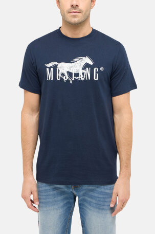 MUŠKARCI - Majice - Mustang Austin majica - Kratki rukavi - Plava
