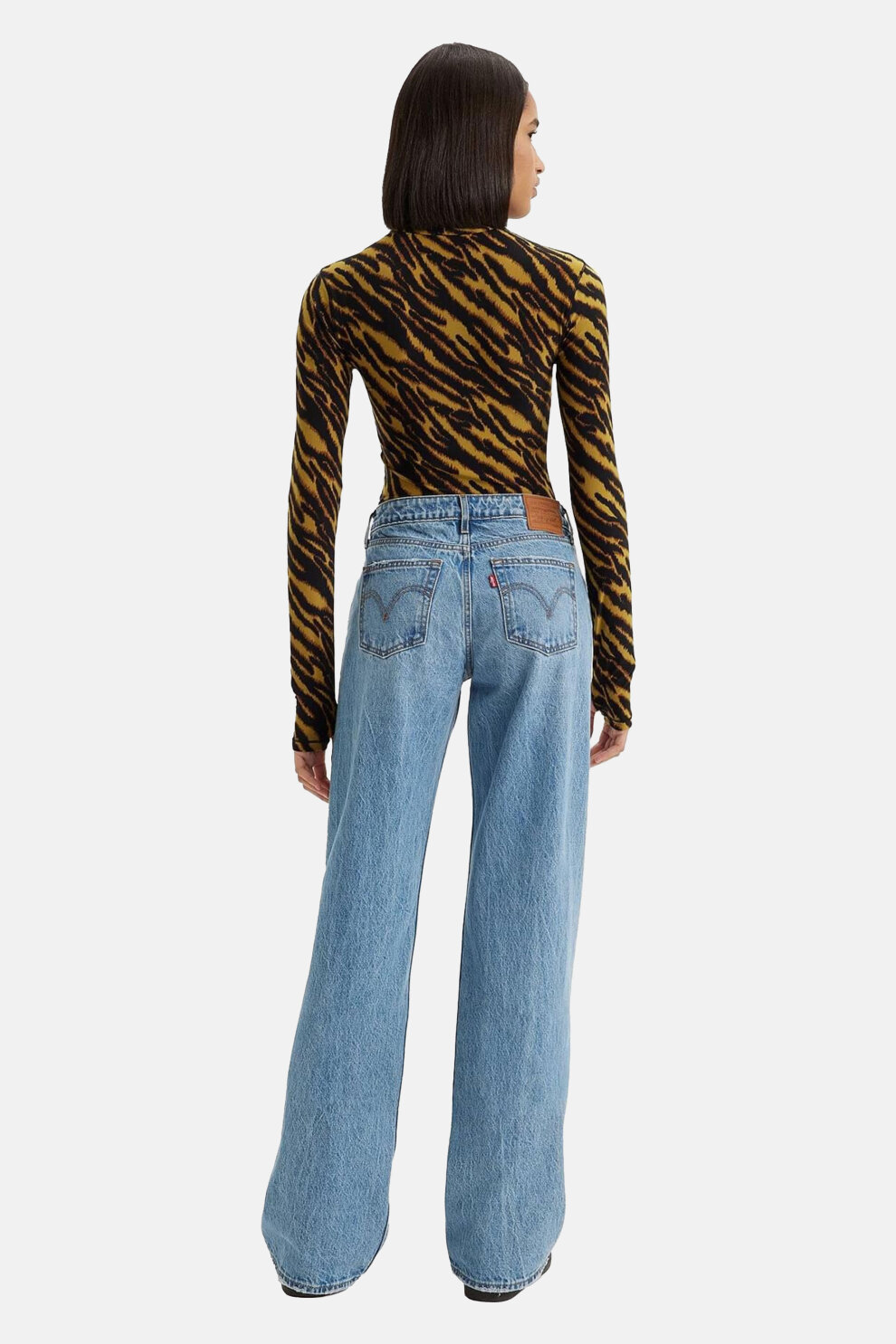 ŽENE - Traperice - Levi's Low Loose traperice - Plava - Straight