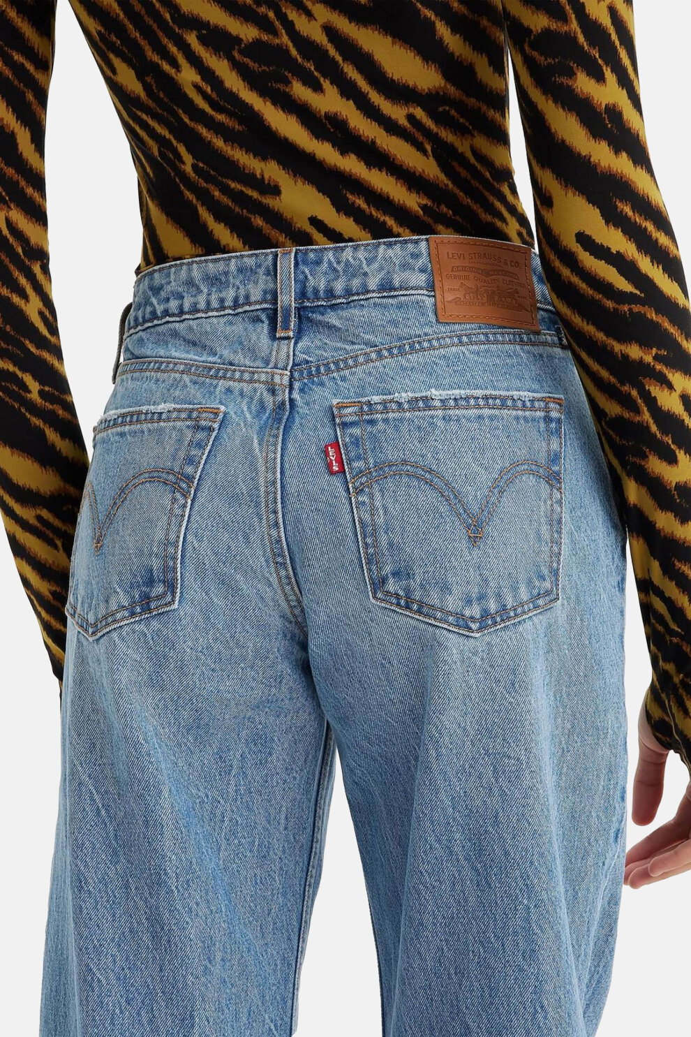 ŽENE - Traperice - Levi's Low Loose traperice - Plava - Straight