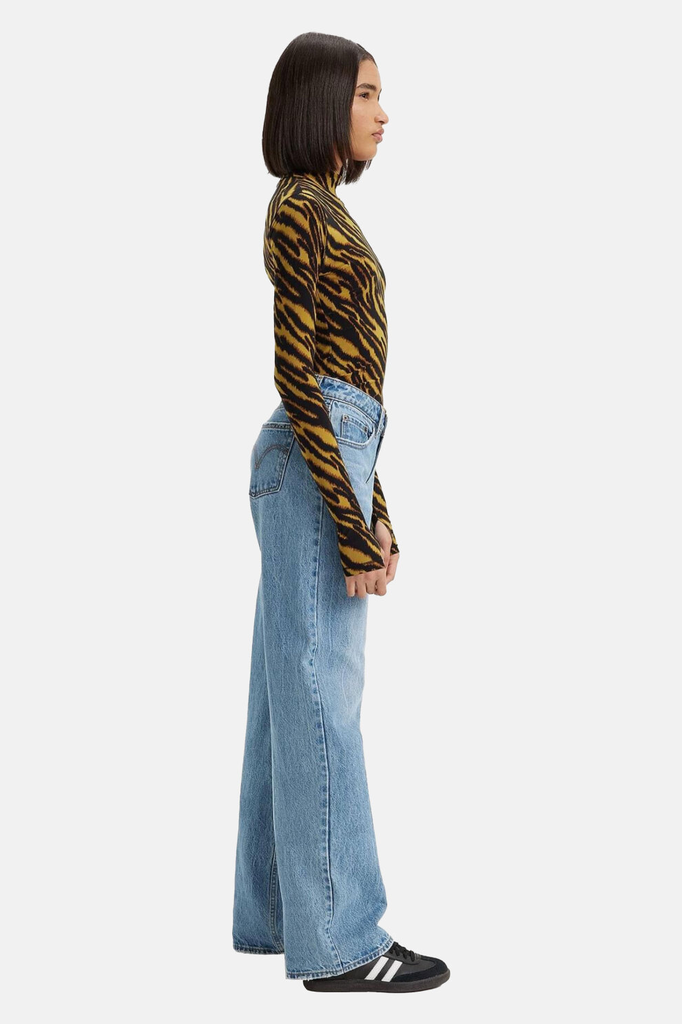 ŽENE - Traperice - Levi's Low Loose traperice - Plava - Straight