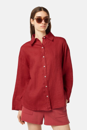 ŽENE - Košulje i bluze - Scotch & Soda košulja - Dugi rukav - Crvena