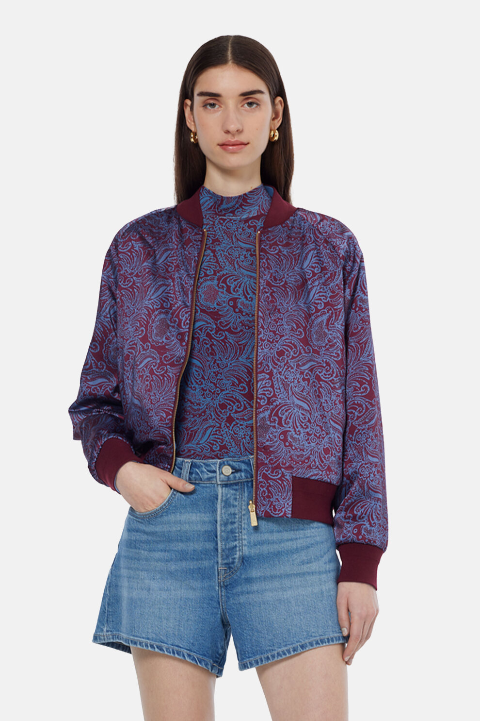 ŽENE - Jakne i kaputi - Scotch & Soda bomber dvostrana jakna - Jakne - Ljubičasta