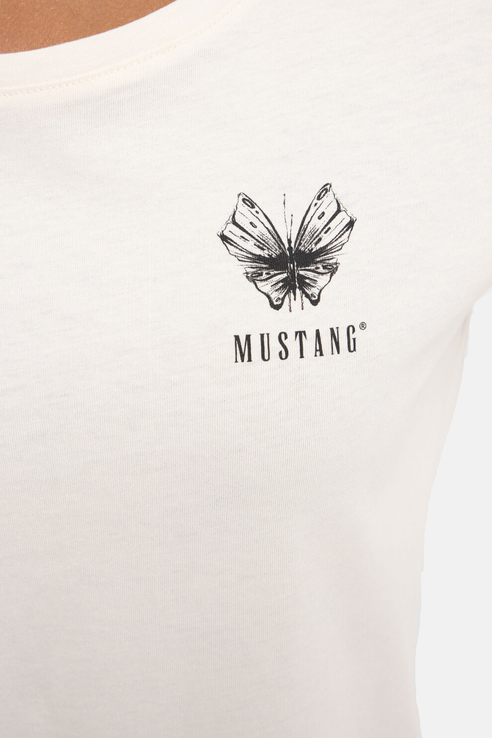 ŽENE - Majice - Mustang majica - Kratki rukav - Bijela