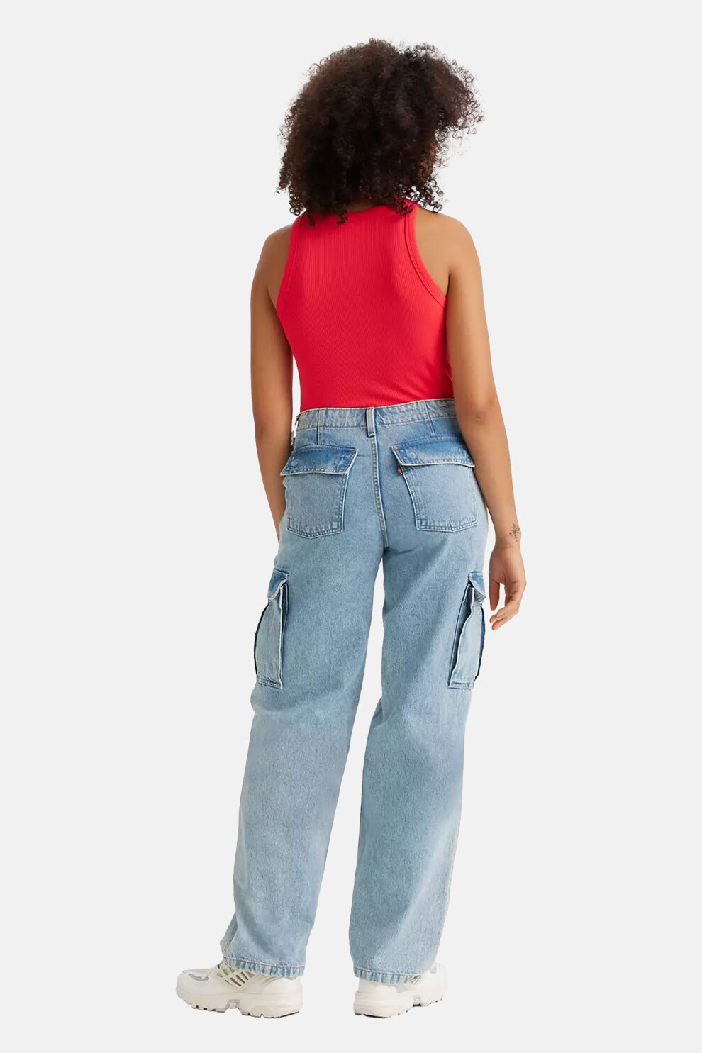 ŽENE - Traperice - Levi's Baggy Cargo Youth traperice - Plava - Fashion straight