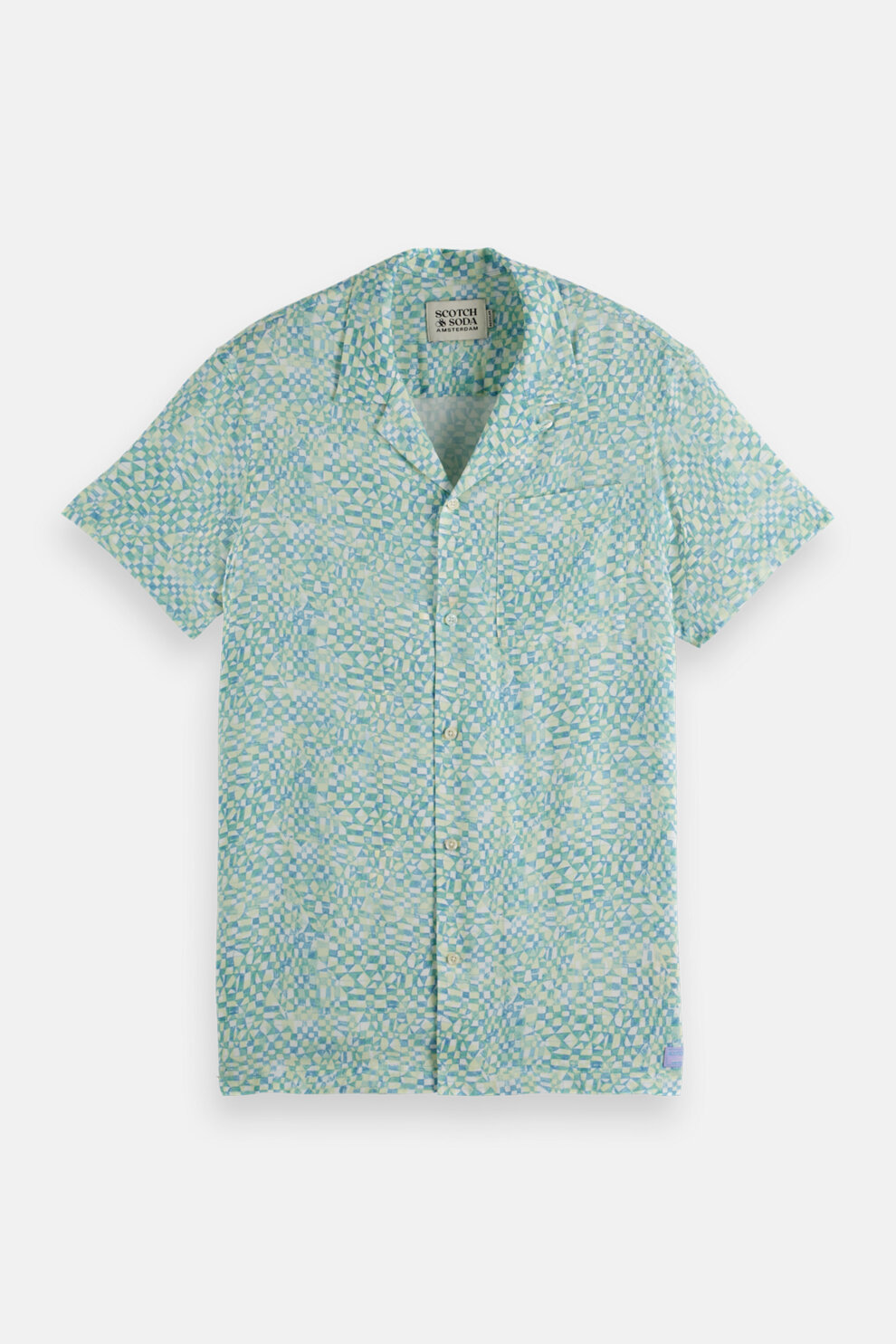 MUŠKARCI - Košulje - Scotch & Soda košulja - Kratki rukavi - Zelena