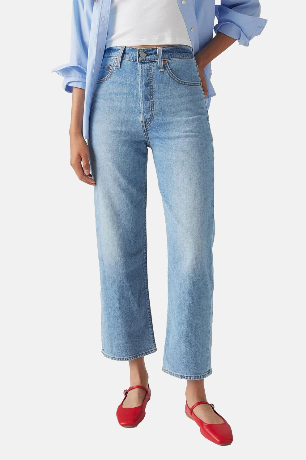 ŽENE - Traperice - Levi's Ribcage Straight Ankle traperice - Straight