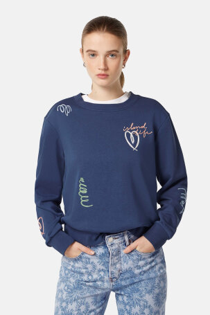 ŽENE - Majice - Scotch & Soda majica - Dugi rukav - Plava