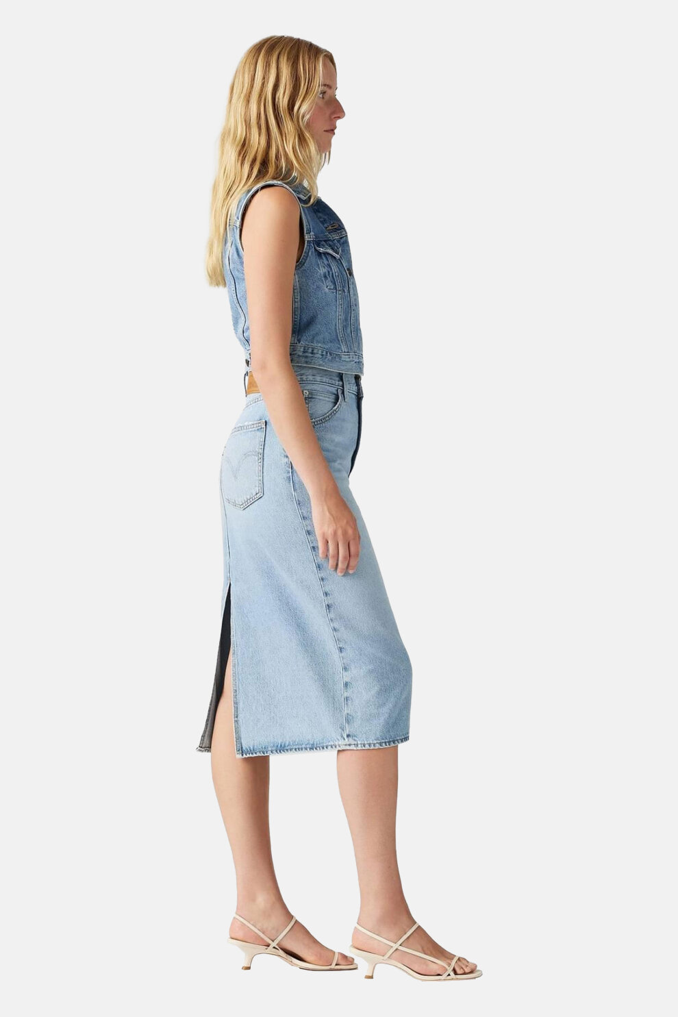ŽENE - Suknje - Levi's traper suknja - Midi - Plava