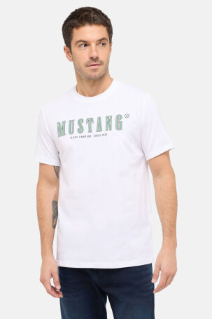 MUŠKARCI - Majice - Mustang majica - Kratki rukavi - Bijela