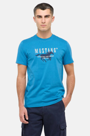 MUŠKARCI - Majice - Mustang majica - Kratki rukavi - Plava