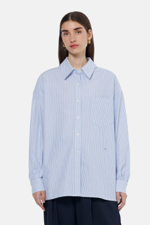 ŽENE - Košulje i bluze - Scotch & Soda Girlfriend košulja - Dugi rukav - Plava