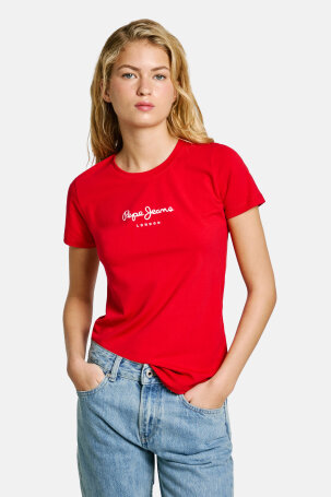 ŽENE - Majice - Pepe Jeans New Virginia majica - Kratki rukav - Crvena