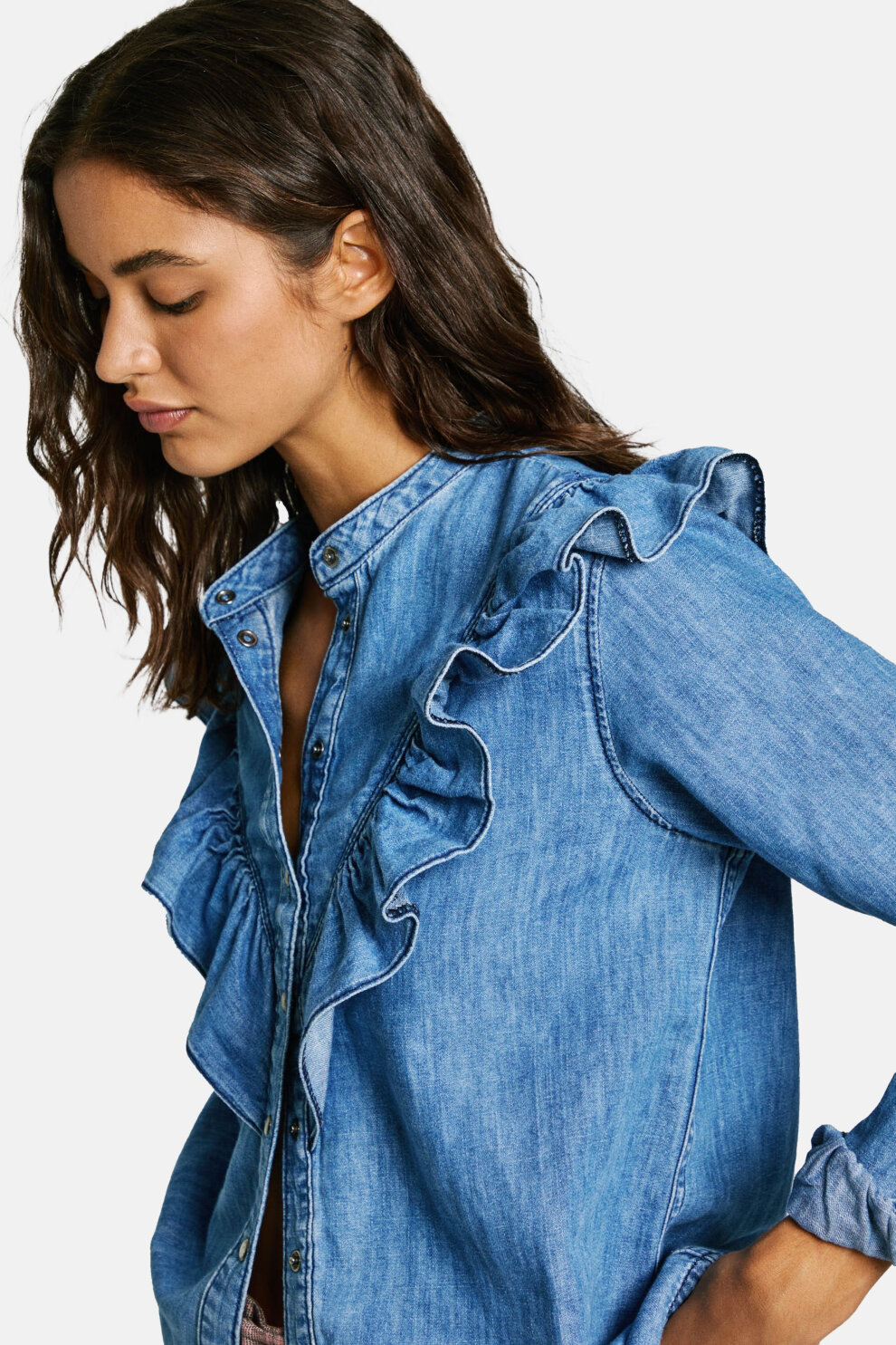 ŽENE - Košulje i bluze - Pepe Jeans Katia traper košulja - Dugi rukav - Plava