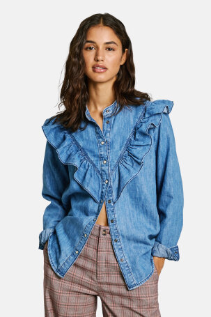 ŽENE - Košulje i bluze - Pepe Jeans Katia traper košulja - Dugi rukav - Plava