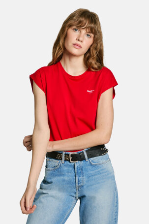 ŽENE - Majice - Pepe Jeans Blooma majica - Kratki rukav - Crvena