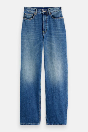 ŽENE - Traperice - Scotch & Soda Ripple traperice - Plava - Straight