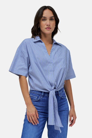 ŽENE - Košulje i bluze - Salsa bluza - Kratki rukav - Plava