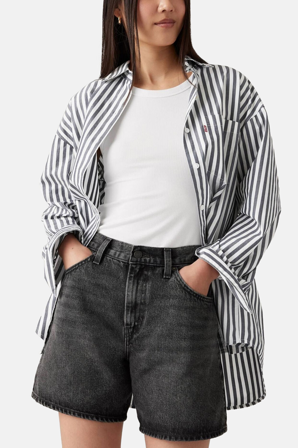 ŽENE - Kratke hlače - Levi's Baggy Short kratke hlače - Crna