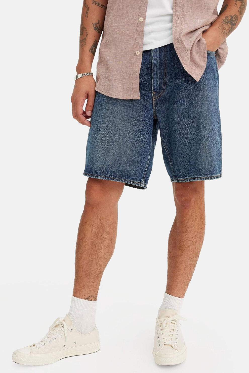 MUŠKARCI - Kratke hlače - Levi's 468 bermude - Plava