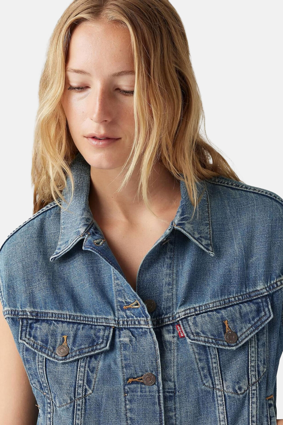 ŽENE - Jakne i kaputi - Levi's 90s traper prsluk - Prsluci - Plava