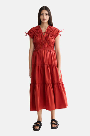 ŽENE - Haljine - Scotch & Soda haljina - Midi - Crvena