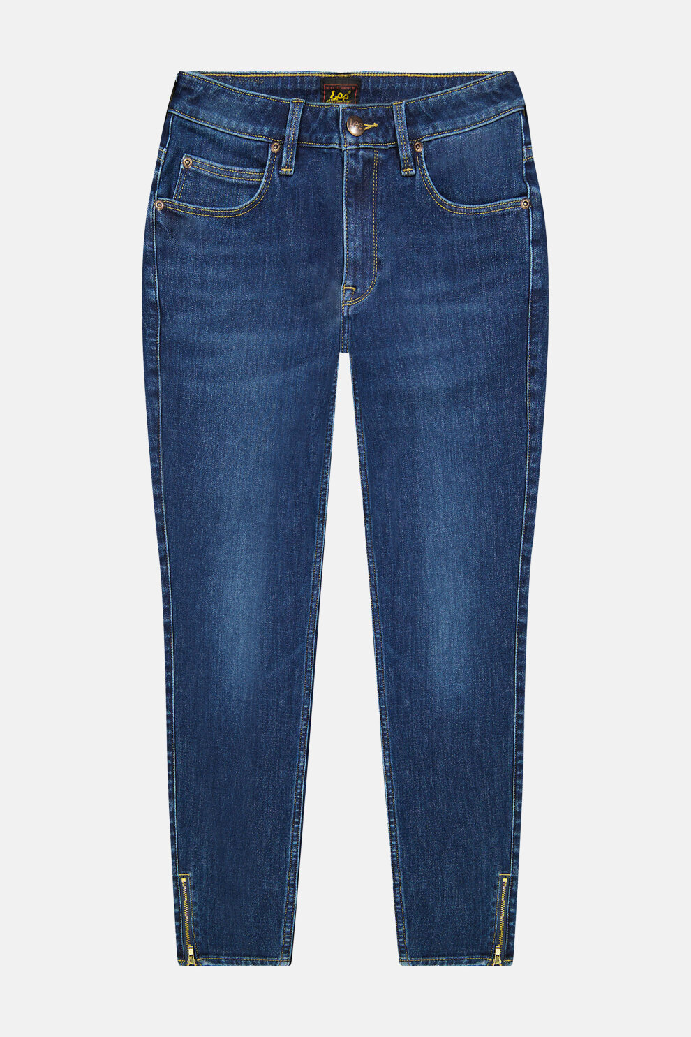 ŽENE - Traperice - Lee Scarlett High Zip traperice - Plava - Skinny