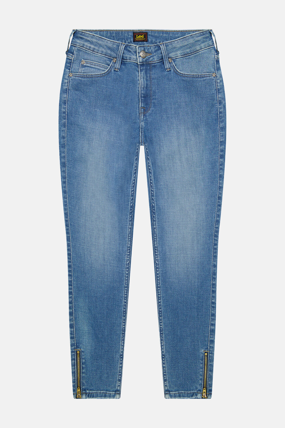 ŽENE - Traperice - Lee Scarlett High Zip traperice - Plava - Skinny