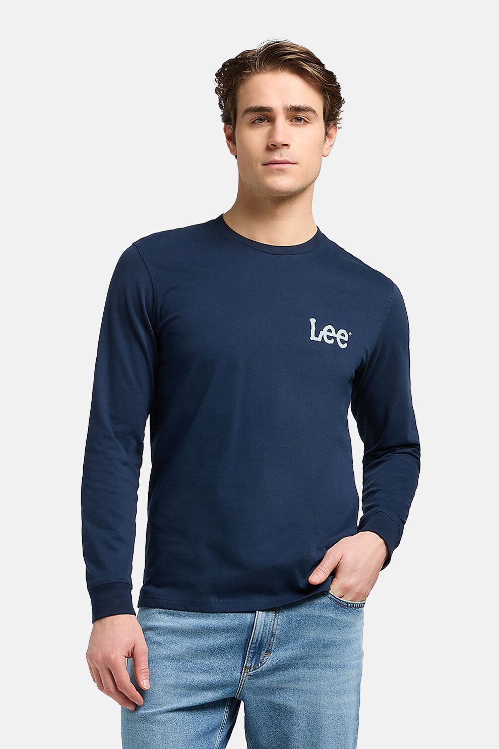 MUŠKARCI - Majice - Lee majica - Dugi rukavi - Plava