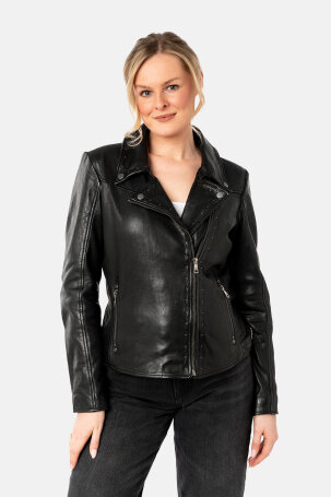 ŽENE - Kožne jakne - Mauritius Noelle kožna jakna - Crna
