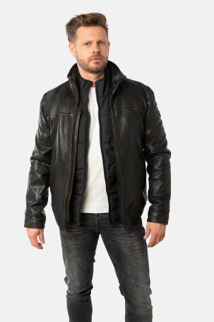 MUŠKARCI - Kožne jakne - Mauritius Bromu kožna jakna - Crna