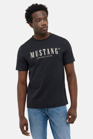 MUŠKARCI - Majice - Mustang Austin majica - Kratki rukavi - Crna