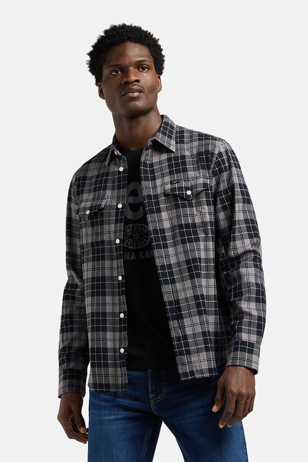 MUŠKARCI - Košulje - Lee košulja - Dugi rukavi - Siva